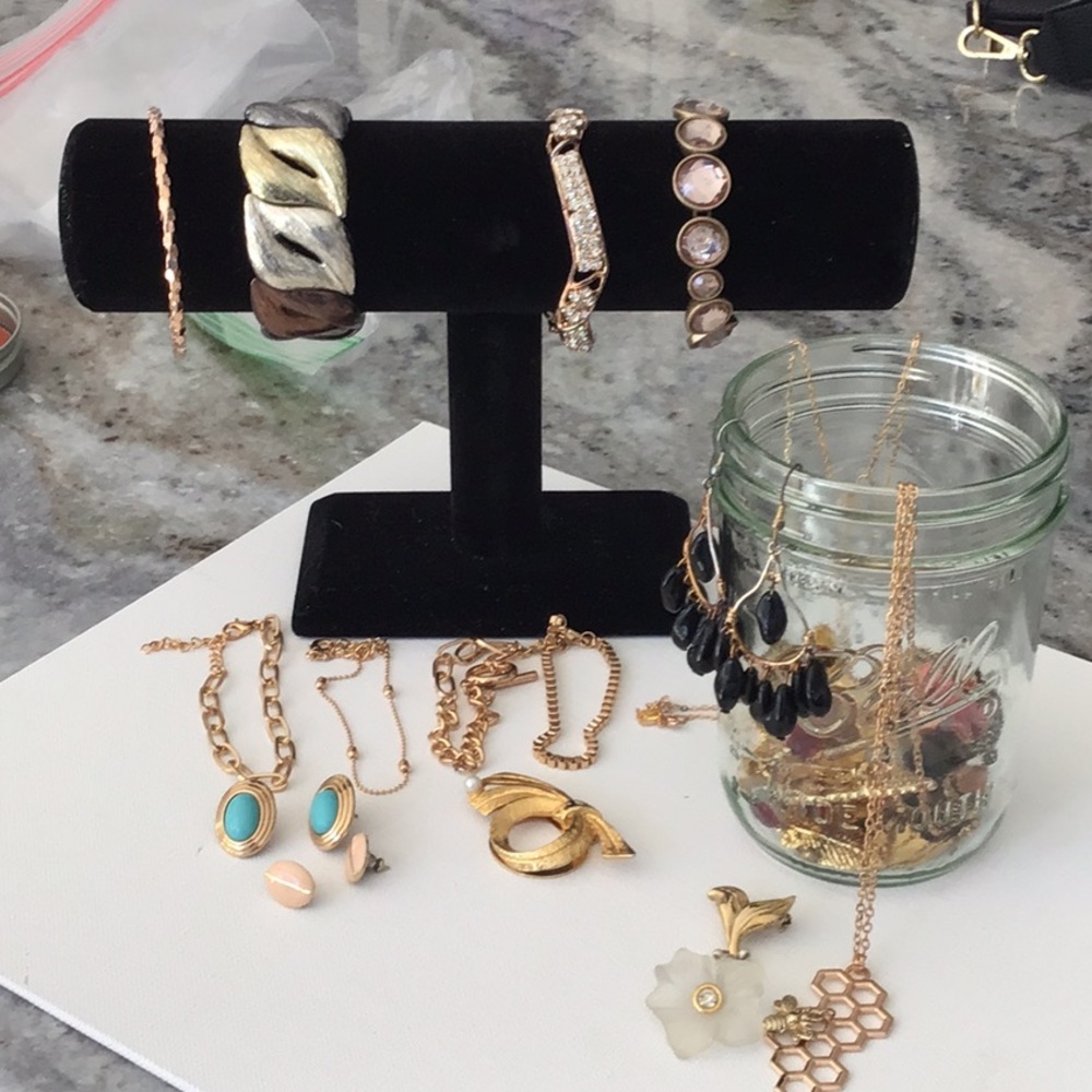 Jewelry Collection Mystery Jar with Gold